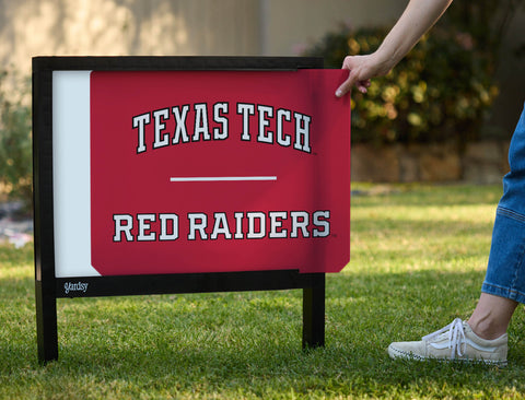 Texas Tech Red Raiders Red Yardsy Sign