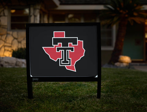 Texas Tech State Black Yardsy Sign