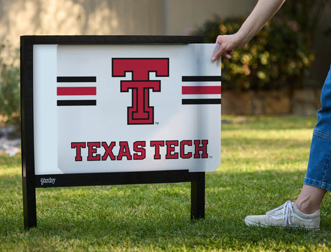 Texas Tech TT White Yardsy Sign