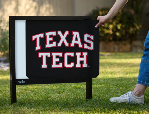 Texas Tech Black Yardsy Sign