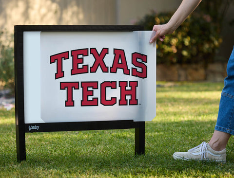 Texas Tech White Yardsy Sign