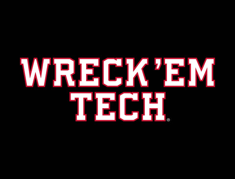Texas Tech Wreck Em Black Yardsy Sign