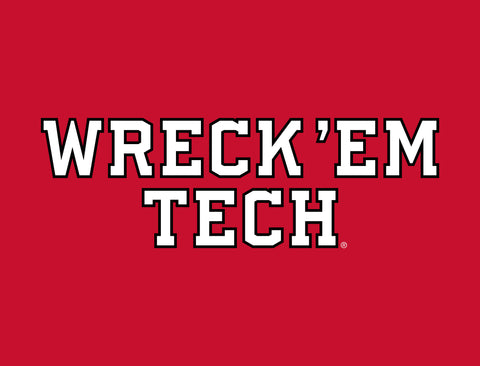 Texas Tech Wreck Em Red Yardsy Sign