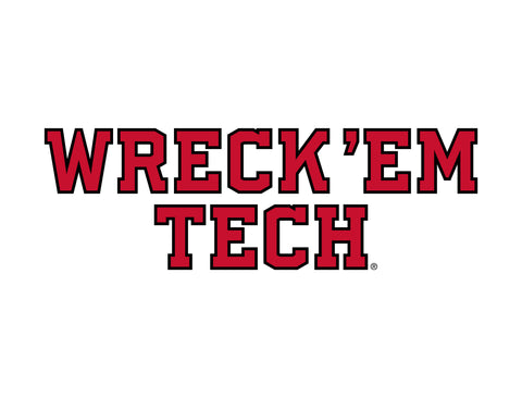 Texas Tech Wreck Em White Yardsy Sign