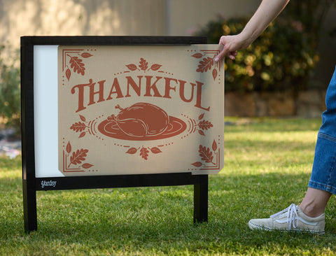Thankful Yardsy Sign - Interchangeable
