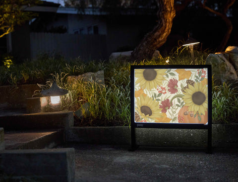 Thanksgiving Flowers Yardsy Sign - Flat Feet