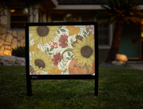 Thanksgiving Flowers Yardsy Sign - Hero