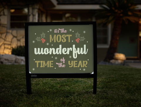 The Most Wonderful Time Yardsy Sign - Hero