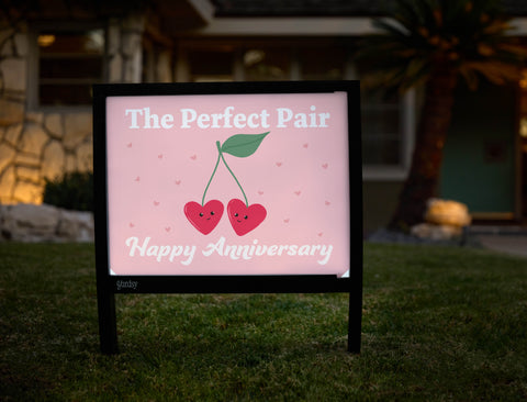 The Perfect Pair Yardsy Sign - Hero