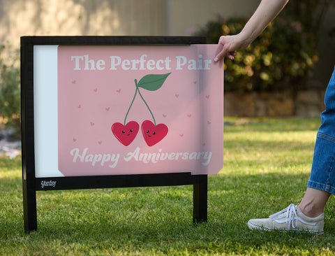 The Perfect Pair Yardsy Sign - Interchangeable