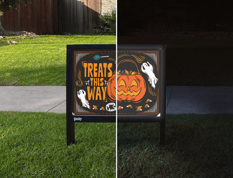 Treats This Way Yardsy Sign