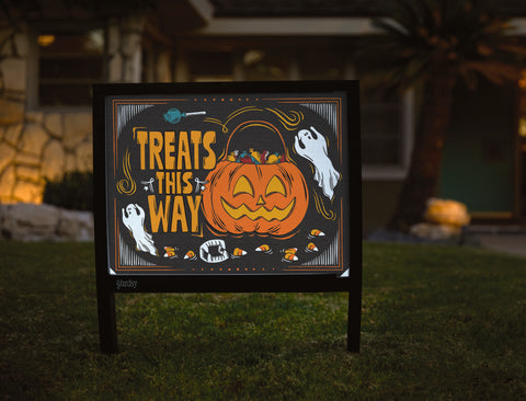 Treats This Way Yardsy Sign