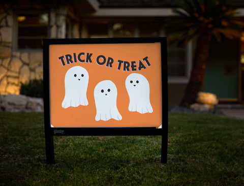 Trick Or Treat Ghosts Yardsy Sign - Hero