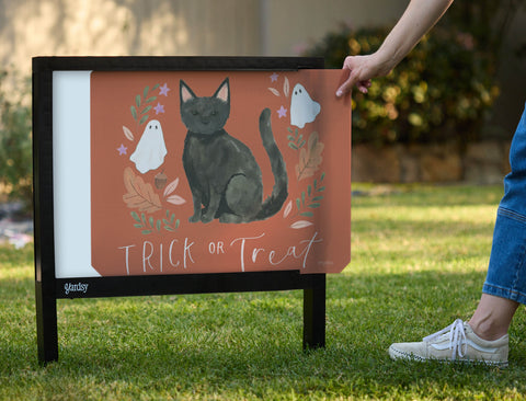 Trick or Treat? Halloween Inspired Yardsy Sign - Interchangeable
