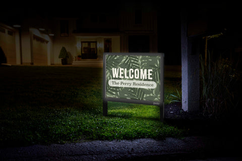 Tropical Welcome Custom Yardsy Sign