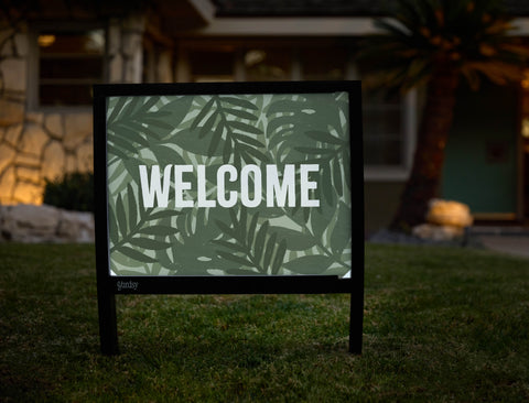 Tropical Welcome Yardsy Sign - Hero