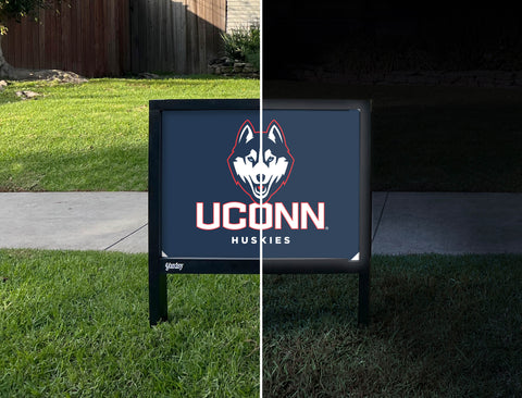 Huskies UConn Color Block Yardsy Sign