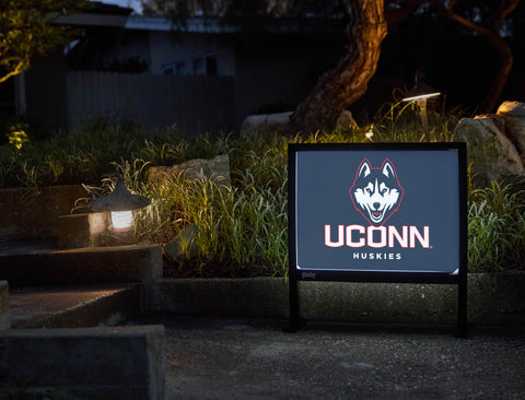 Huskies UConn Color Block Yardsy Sign