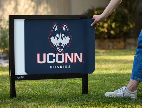 Huskies UConn Color Block Yardsy Sign