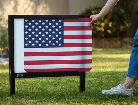 USA Flag Yardsy Sign - Interchangeable