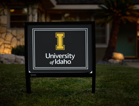 University of Idaho Black Yardsy Sign - Hero