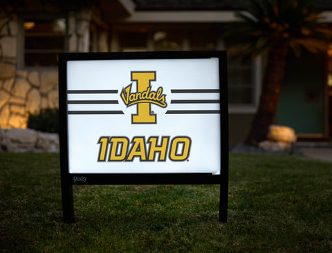 University of Idaho I Vandals White Yardsy Sign - Hero
