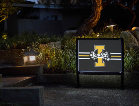 University of Idaho Vandals Black Yardsy Sign - Flat Feet