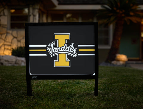 University of Idaho Vandals Black Yardsy Sign - Hero