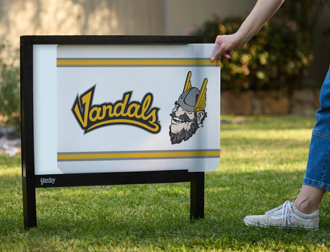 University of Idaho Vandals Mark White Yardsy Sign - Interchangeable