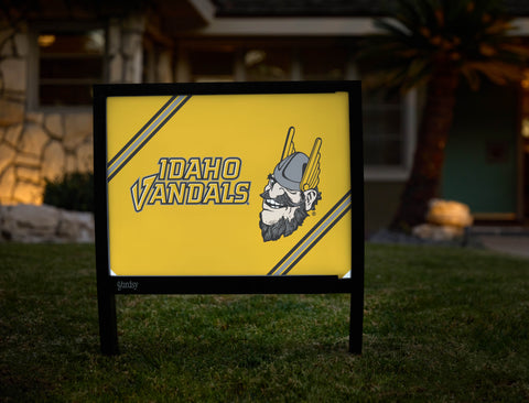 University of Idaho Vandals Mascot Pride Gold Yardsy Sign - Hero