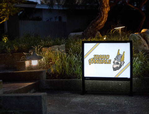 University of Idaho Vandals Mascot White Yardsy Sign - Flat Feet