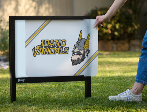 University of Idaho Vandals Mascot White Yardsy Sign - Interchangeable