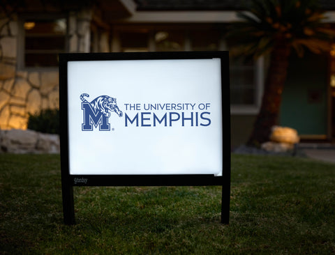 University of Memphis Tiger Blue Yardsy Sign - Hero