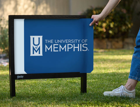 University of Memphis UM Blue Yardsy Sign - Interchangeable