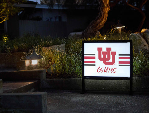 University of Utah Go UTES Yardsy Sign - Flat Feet