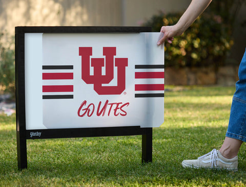 University of Utah Go UTES Yardsy Sign - Interchangeable