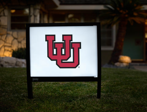 University of Utah Simple White Yardsy Sign - Hero