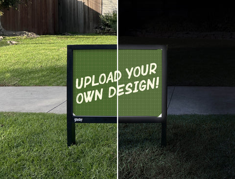Upload Your Own Yardsy Sign - Day Night