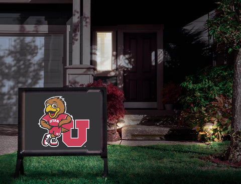 Swoop University of Utah Black Yardsy Sign
