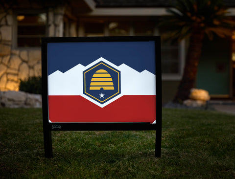 Utah State Flag Yardsy Sign - Hero