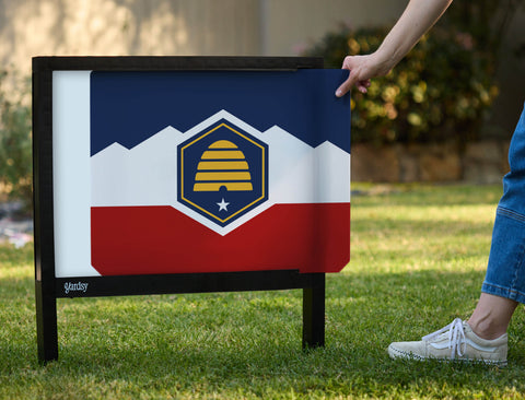 Utah State Flag Yardsy Sign - Interchangeable