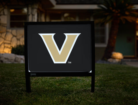 Vanderbilt University Athletic Mark Black Yardsy Sign - Hero