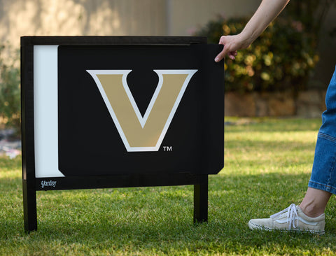 Vanderbilt University Athletic Mark Black Yardsy Sign - Interchangeable