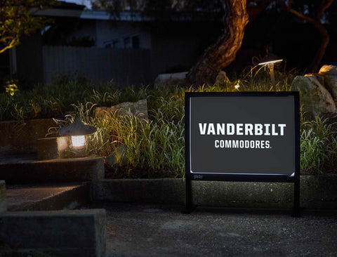 Vanderbilt University Wordmark Black Yardsy Sign - Flat Feet