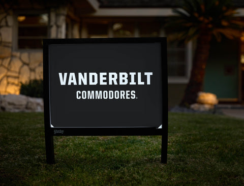 Vanderbilt University Wordmark Black Yardsy Sign - Hero
