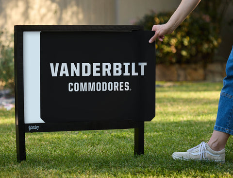 Vanderbilt University Wordmark Black Yardsy Sign - Interchangeable