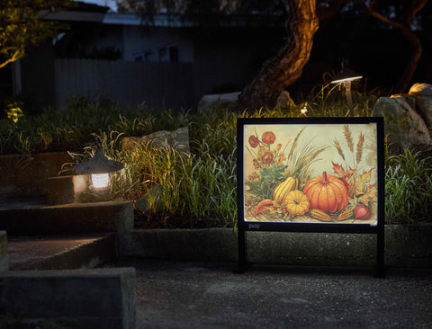 Vintage Fall Still Life Artistic Yardsy Sign - Flat Feet