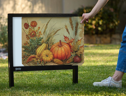 Vintage Fall Still Life Artistic Yardsy Sign - Interchangeable