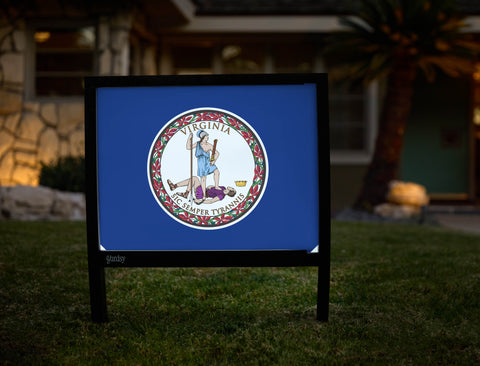 Virginia State Flag Yardsy Sign - Hero