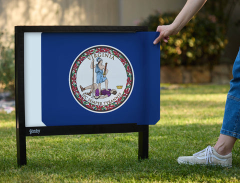 Virginia State Flag Yardsy Sign - Interchangeable
